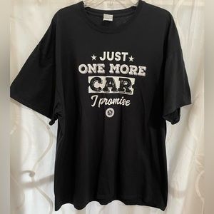 Mens Just One More Car T Shirt, Size 2 XL